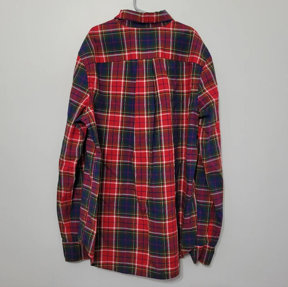 Ralph Lauren Plaid Button Down Shirt Size Boys XL (18-20) Christmas Holiday